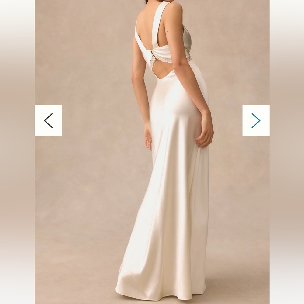 Reformation Chania Silk Dress Ivory SOLD OUT